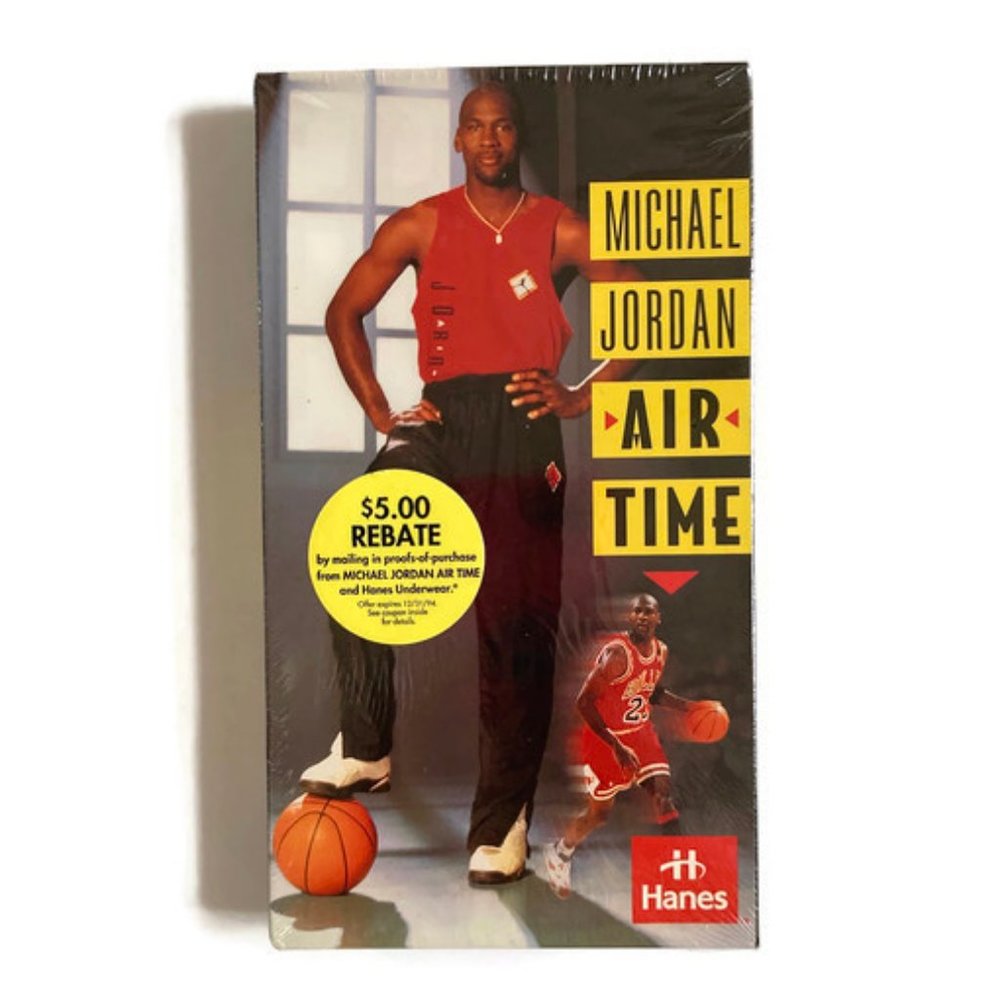 michael jordan air time video vhs tape vintage new 5770 factory sealed 1993